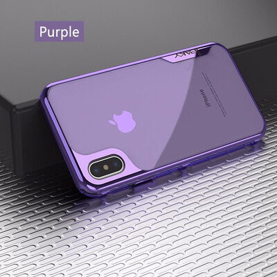 

Anti Knock Case For Apple iPhone X Case Luxury Plating PC Frame Soft Back Cover For iPhone 10 X Phone Cases