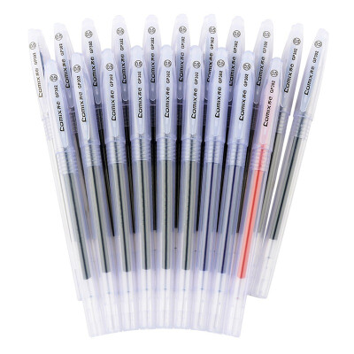 

Comix) 20 loaded 0.5mm PP material Gel pen / pen / signature pen (17 black +2 blue +1 red) office stationery K3020