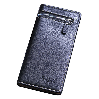 

Men Retro Wallet Card Holder Coin Purse Zip Clutch Handbag Vintage Billfold Bag