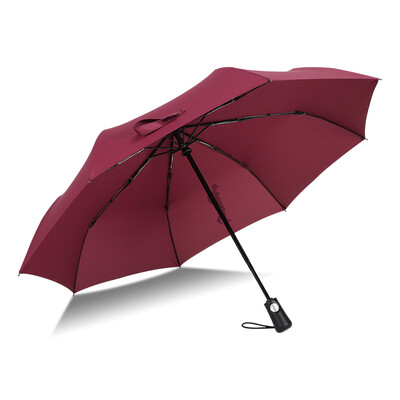 

Ying Yu automatic umbrella folding open large double 30 male&female students rain&rain dual-use oversized reinforced wind C1771 red