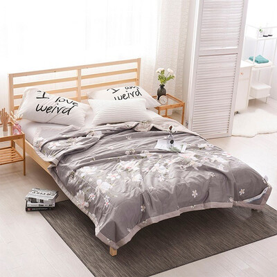 

100 Cotton Bedspread CoverletCotton Filling Bed Cover Flowers Summer Blanket 200230150200180200cm