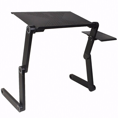 

Multi Functional Ergonomics Laptop Table Stand for Bed Portable Laptop Desk Foldable Lapdesk Adjustable Vented Table for Notebook