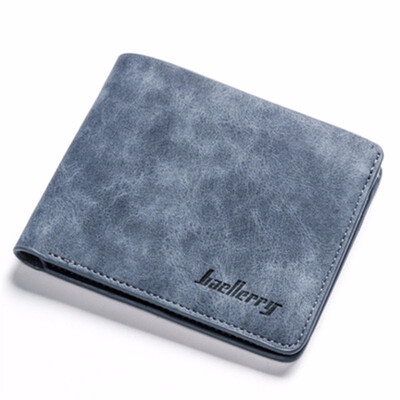 

New Men Wallet Short Purse Vintage Bifold Vertical Youth Coin Pouch