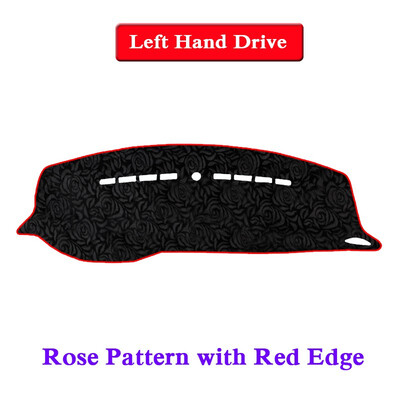 

Car Styling Dashboard Protective Mat Shade Cushion Cover Pad Rose Pattern Carpet For Peugeot 2008 2014-2018 LHD&RHD Anti-Slip Mat