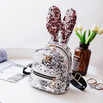 

2018 Bunny Girlie Backpack Chao Meng College Korean Version of Cute Schoolbag