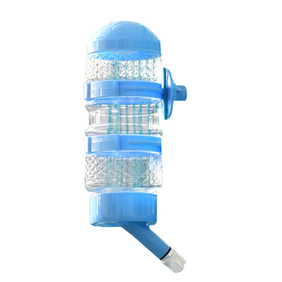 

Dipper pet dog drinking water cat basin rabbit drinking water bottle cat dog cage hanging automatic water feeder kettle drinking water hanging water booster blue