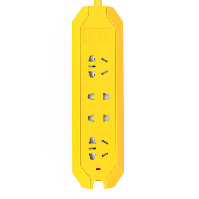 

Breeze kyfen QF-B8 four anti-fall&long line engineering multi-function thickening line through security protection door flame retardant material yellow socket 20 meters