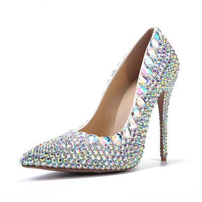 

Color drills Superficial mouth High heel single shoe Personality fashion Nightclub banquet women&39s shoes