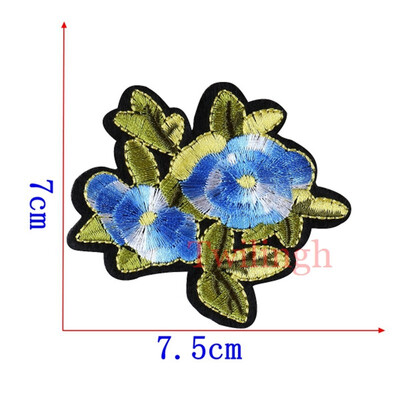 

1 pcs Brand Patches Flower Style Sticker Sequins Clothes Embroidered Patches For Clothing Bags Shoes DIY Motif Women Applique