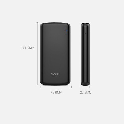 

WST ultra-thin polymer 24A fast charge 20000 mAh charging treasure large capacity 20000 mAh mobile power