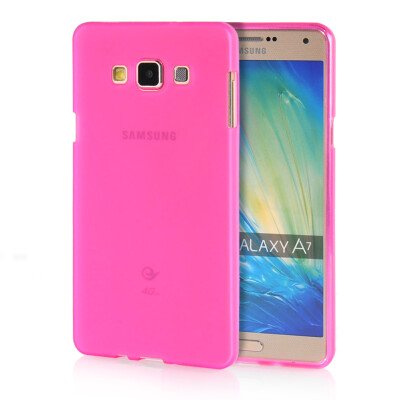 

MOONCASE Transparent Soft Flexible Silicone Gel TPU Skin Shell Back ЧЕХОЛ ДЛЯ Samsung Galaxy A7 Hot Pink