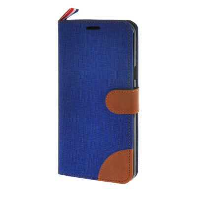 

MOONCASE Galaxy A8 , Leather Wallet Flip Card Holder Pouch Stand Back ЧЕХОЛ ДЛЯ Samsung Galaxy A8 Dark blue