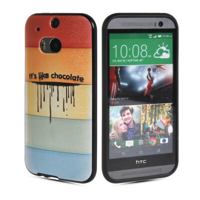 

MOONCASE Watercolor Art Soft Flexible Silicone Gel TPU Skin Shell Back Case Cover for Htc One M8