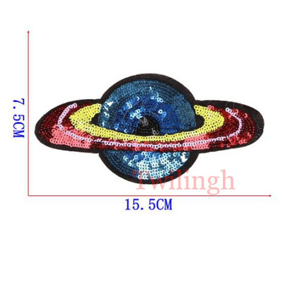 

1Pc Big Wing Patches Sew On Sequined Patch Flower Letter Love Star Applique DIY Sewing Fabric Repair Clothes Patches Stickers