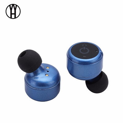 

WH X2T Twins wireless earphone Bluetooth noise canceling headphone CSR Video Game headset with Magnetic 1500mAh power bank box