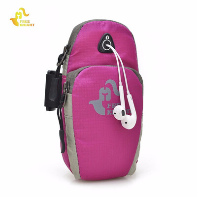 

Free Knight FK801 Unisex Water Resistant Running Cycling Mobile Phone Pouch Arm Bag hole on top of the bag for earphone line