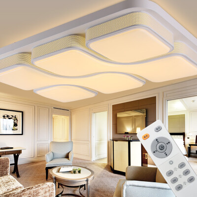 

Jingdong Supermarket] for the first time LED ceiling lamp modern simple lighting living room lights bedroom lamp Titan 78 * 53 remote control Promise TY2412