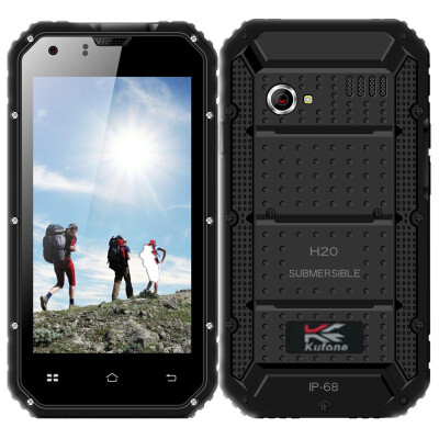 

нет kufone F5 две sim - карты, смартфон Android 4,5 rugged водонепроницаемый ip68uk 1 м2.