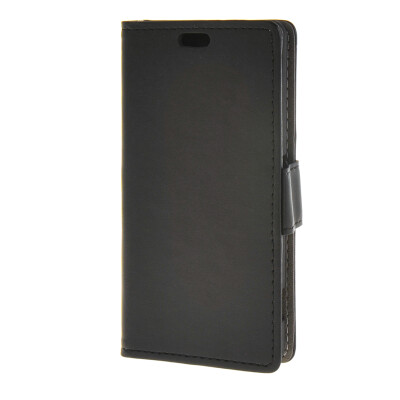 

MOONCASE Simple style Leather Wallet Flip Card Stand Back Case Cover for Sony Xperia Z4 Compact (Mini) Black