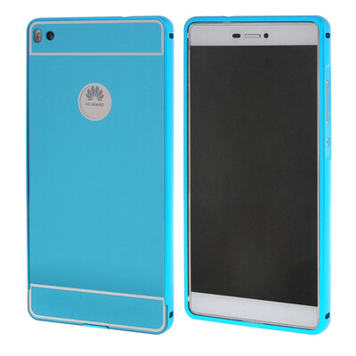 

MOONCASE Huawei P8 Случай 2 В 1 жесткий бампер вставить обложка чехол для Huawei Ascend P8 синий