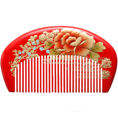 

Гребень ароматный богатый полный дом ручной росписью пион цветок воды Combs рождественский подарок для своей подруги гребенки подарок свадебный подарок