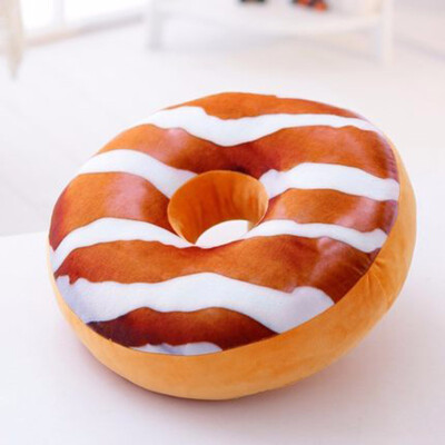 

Cute Soft Plush Pillow Stuffed Seat Pad Sweet Donut Foods Cushion throw pillow covers Case Toys pillowcase poszewka na poduszki