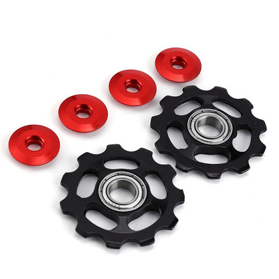 

2 x Bike 11T Aluminum Sealed Bearing Jockey Wheel Rear Derailleur Pulleys 11 teeth bicycle rear derailleur accessory