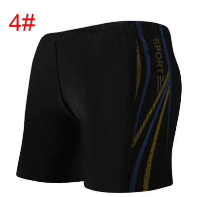 

Mens Soft Letters Printing Boxer Breathable Strappy Beach Shorts Swimwear Trunks