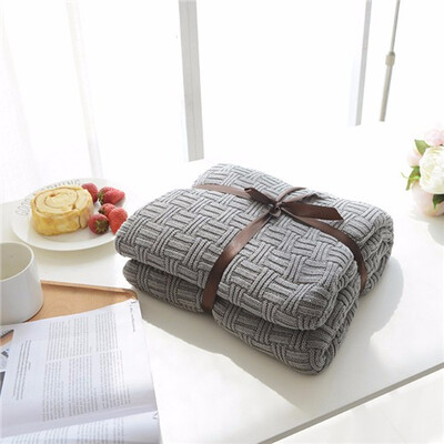 

110x180cm180x200cm Knitted Throw Blanket Bedspread Cover for Living Room Sofa Bed Nap on Chair