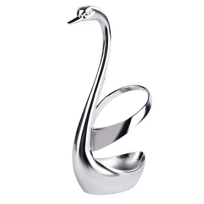 

UpperX Stainless Steel Fork&Spoon Holder Decoration Tableware Set kitchen Tools Swan Holder Cutlery Holder Best gift