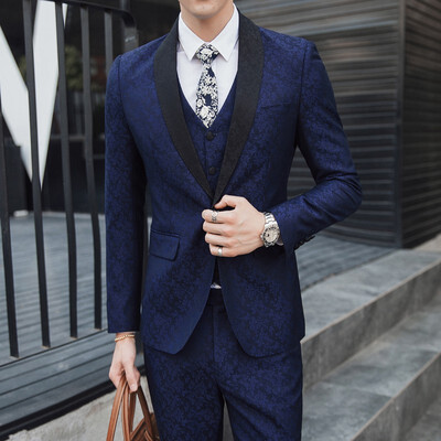 

Mens groom best man suit three suits