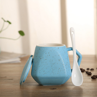 

Creative coffee cup Diamond shaped Mug Ceramic diamond cup gift water cup