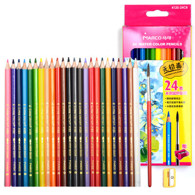 

Marco 4120-24CB 24 color water soluble color pencil / color pen / color lead paper box