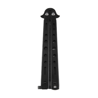 

Stainless Steel Practice Training Butterfly Balisong Style Knife Comb Cool