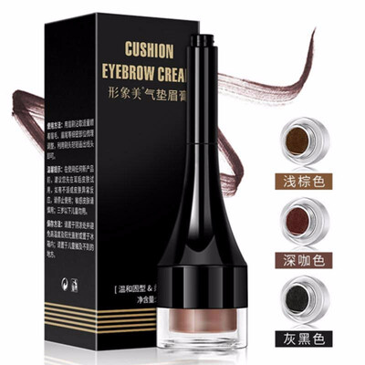 

Image beautiful authentic air cushion eyebrow cream waterproof&sweat lasting easy to color eyebrow pencil dyeing eyebrow cream