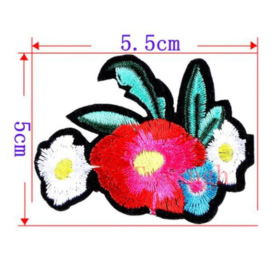 

1 Pcs Flower Patches Sequined Sticker Sew Iron On Patch Pink Flowers Applique Garment DIY Sew Clothes Repair Badges For Wedding