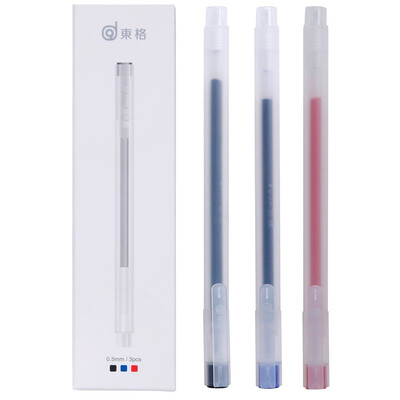

Dongge WD04 Scrub Rod Gel Pen Pen Pen 05mm Black Red Blue 3 Pack