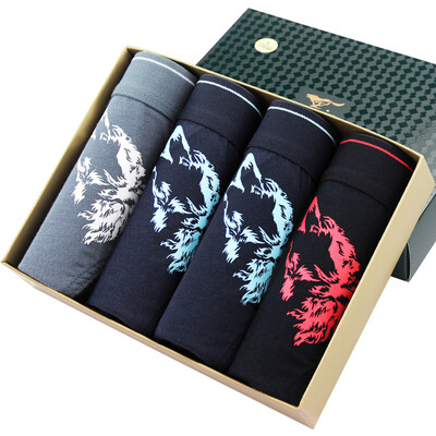 

Seven wolves SEPTWOLVES men&39s underwear men&39s cotton in the waist breathable sports triangular underwear four multi-color D3501-4 XXL