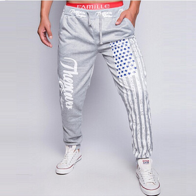 

Mens Jogger Pants Outdoors Joggers Men 2016 Fashion Letter Print Harem Pants Sweat Pants Men Trousers Sports wear