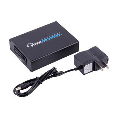 

скарт hdmi video converter ящик 1080p 50гц / 60 гц метод масштабирования 3,5 мм аудиовыход черный