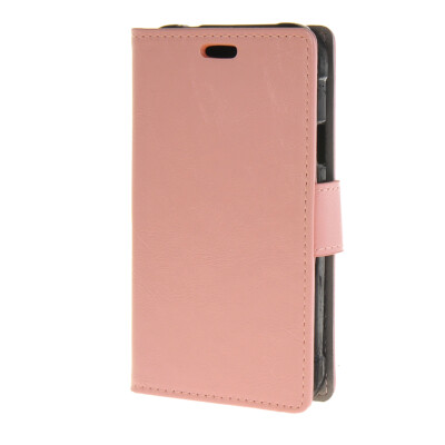 

MOONCASE Synthetic Leather Flip Wallet Card Slot Bracket Back Case Cover for Samsung Galaxy Xcover 3 SM-G388F Pink