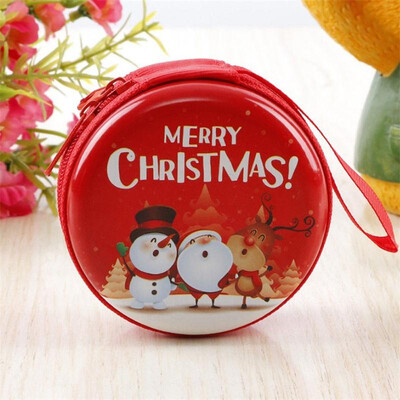 

Merry Christmas Coin Purse Key Pouch Earphone Bags Pouch Zip Small Wallet Xmas