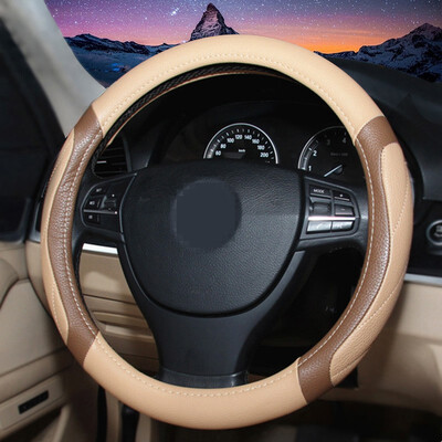 

Steering Wheel Cover Imitation leather Non-slip Auto Supplies Split joint Five colors Four Seasons General Car styling For 38cm