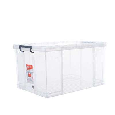 

Citylong 65L extra large transparent storage box thickened anti-pressure environmental protection plastic storage box household