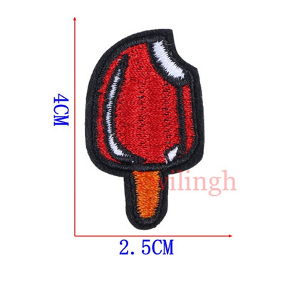 

twilingh 1PC Patches Fruit Shape For Children Clothing Embroidered Iron On Patch For Clothes