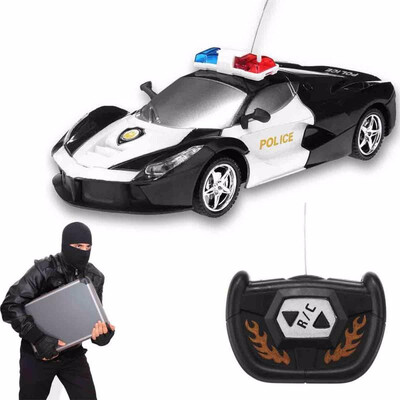 

2 Channel Wireless Remote Control RC Police Car Truck Kid Toy Birthday Gift