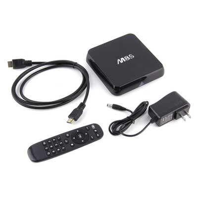 

M8S Quad Core смарт Android TV Box XBMC 13.2 для Android 4.4 Media Player Черный