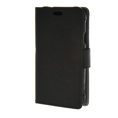 

MOONCASE Synthetic Leather Flip Wallet Card Slot Bracket Back Case Cover for Samsung Galaxy Xcover 3 SM-G388F Black