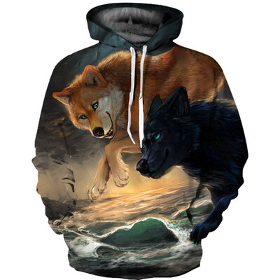 

Mens Hoodie 3D Printed Women Pullover Sweater