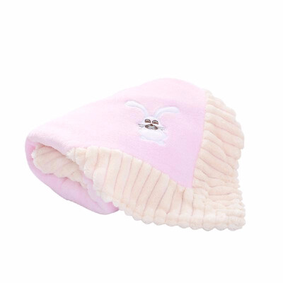 

Baby Blanket Double Laywer Flannel Swaddling Super Soft Cartoon Animal Bedding For Stroller Crib Cuddle 3040inch Blue Pony